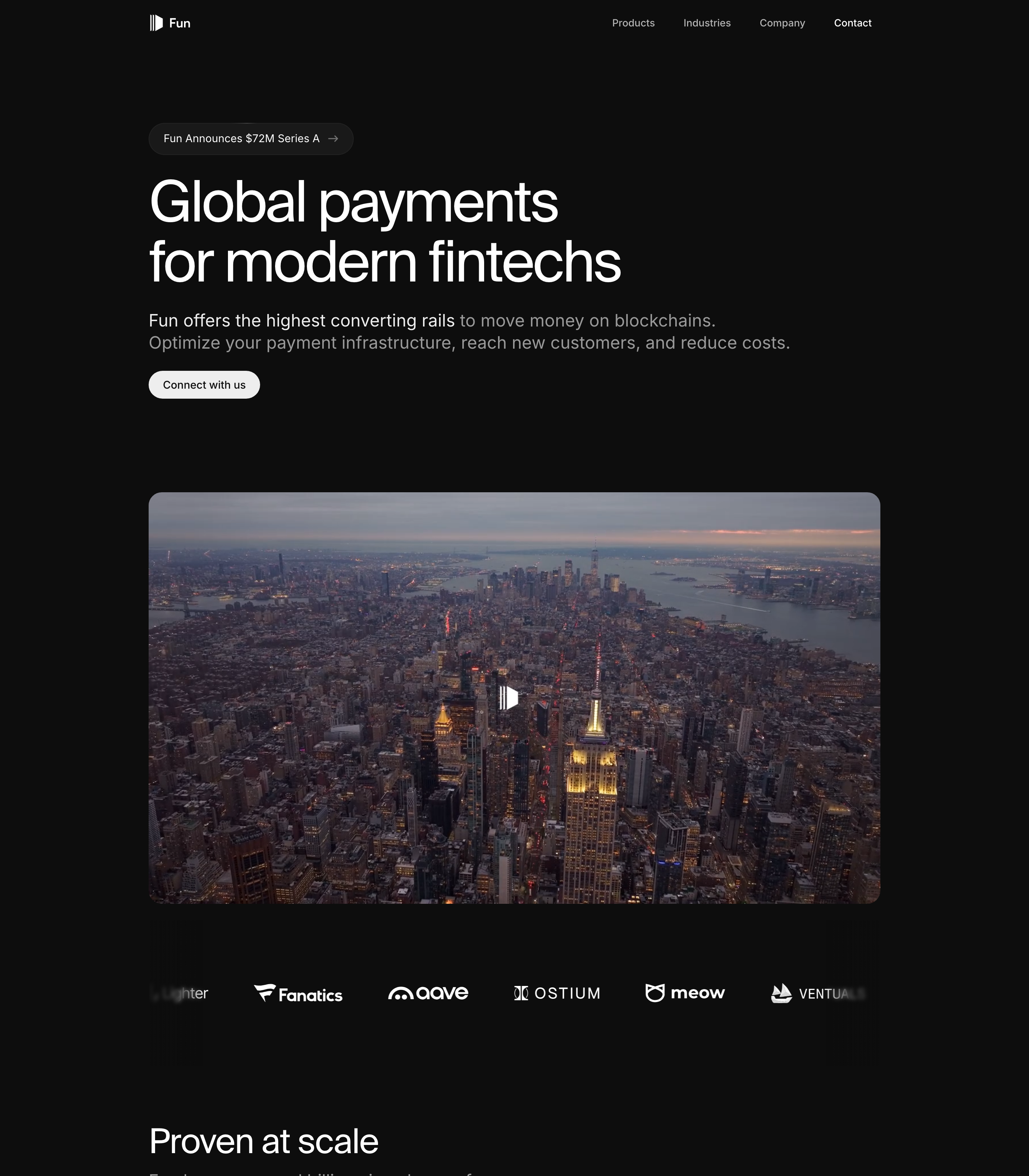 Fun web design inspiration - Dark Crypto UI layout