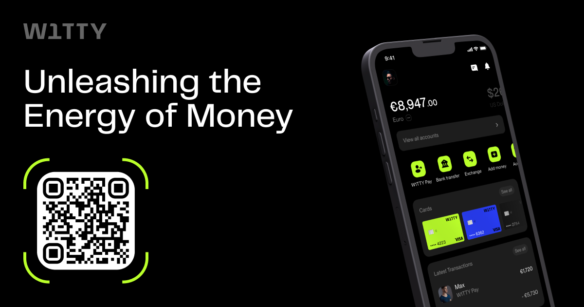 W1TTY Open Graph image preview (1200x630) - Fintech social card inspiration