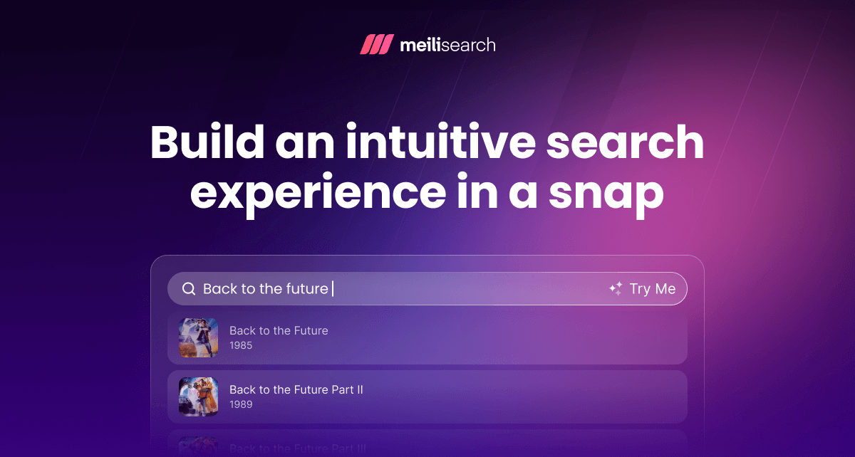 Meilisearch Open Graph social preview design