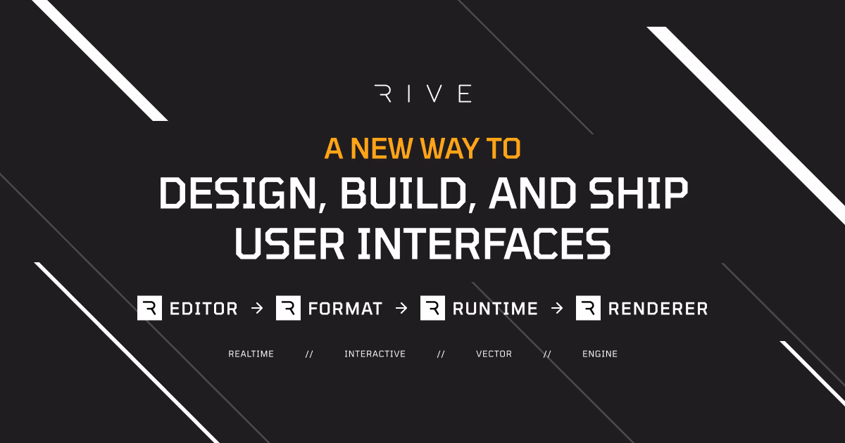 Rive Open Graph social preview design