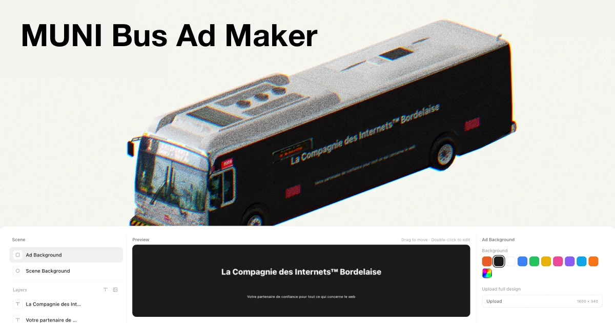 MUNI Bus Ad Maker Open Graph social preview design