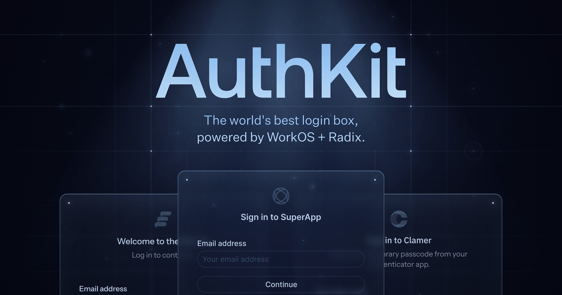 AuthKit by WorkOS Open Graph image preview (1200x630) - Developer Tools social card inspiration