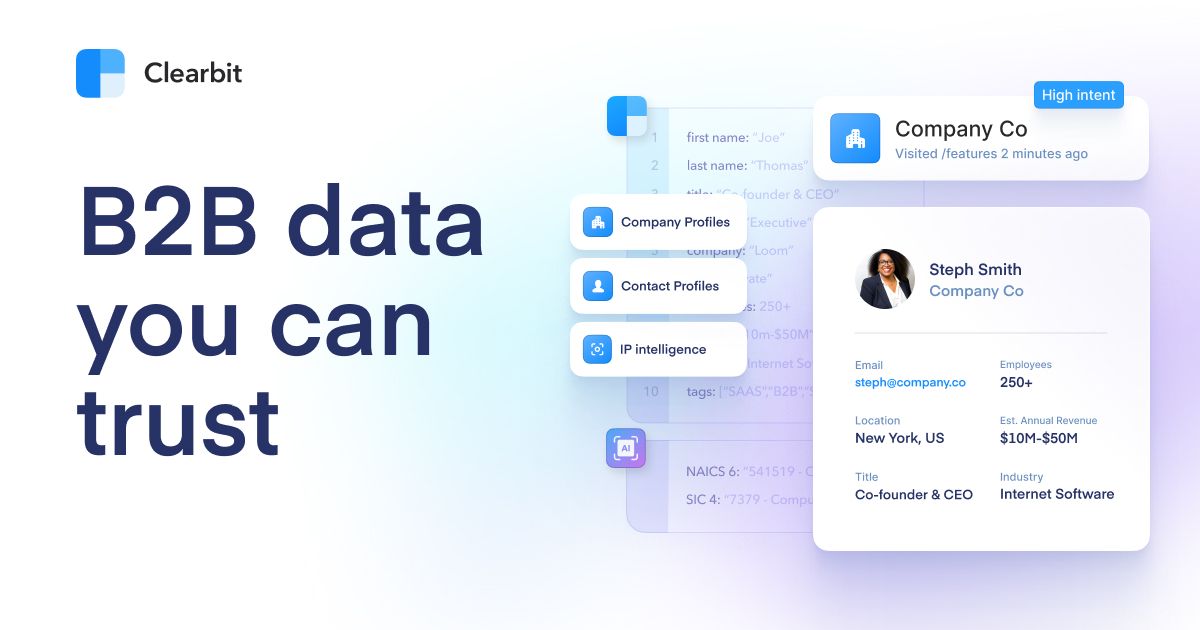 Clearbit has joined HubSpot Open Graph image preview (1200x630) - AI social card inspiration