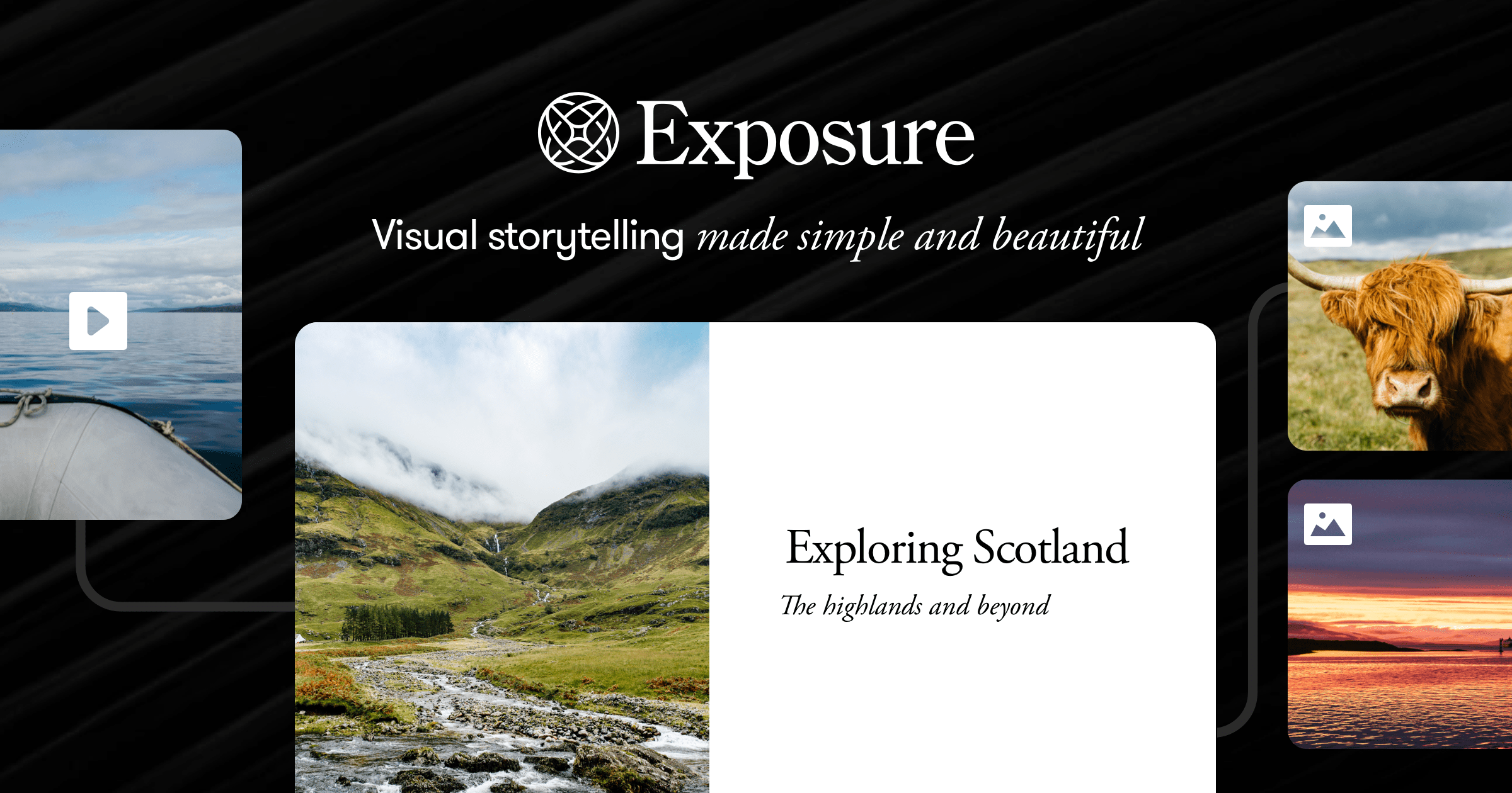 The visual storytelling platform made si Open Graph image preview (1200x630) - SaaS social card inspiration