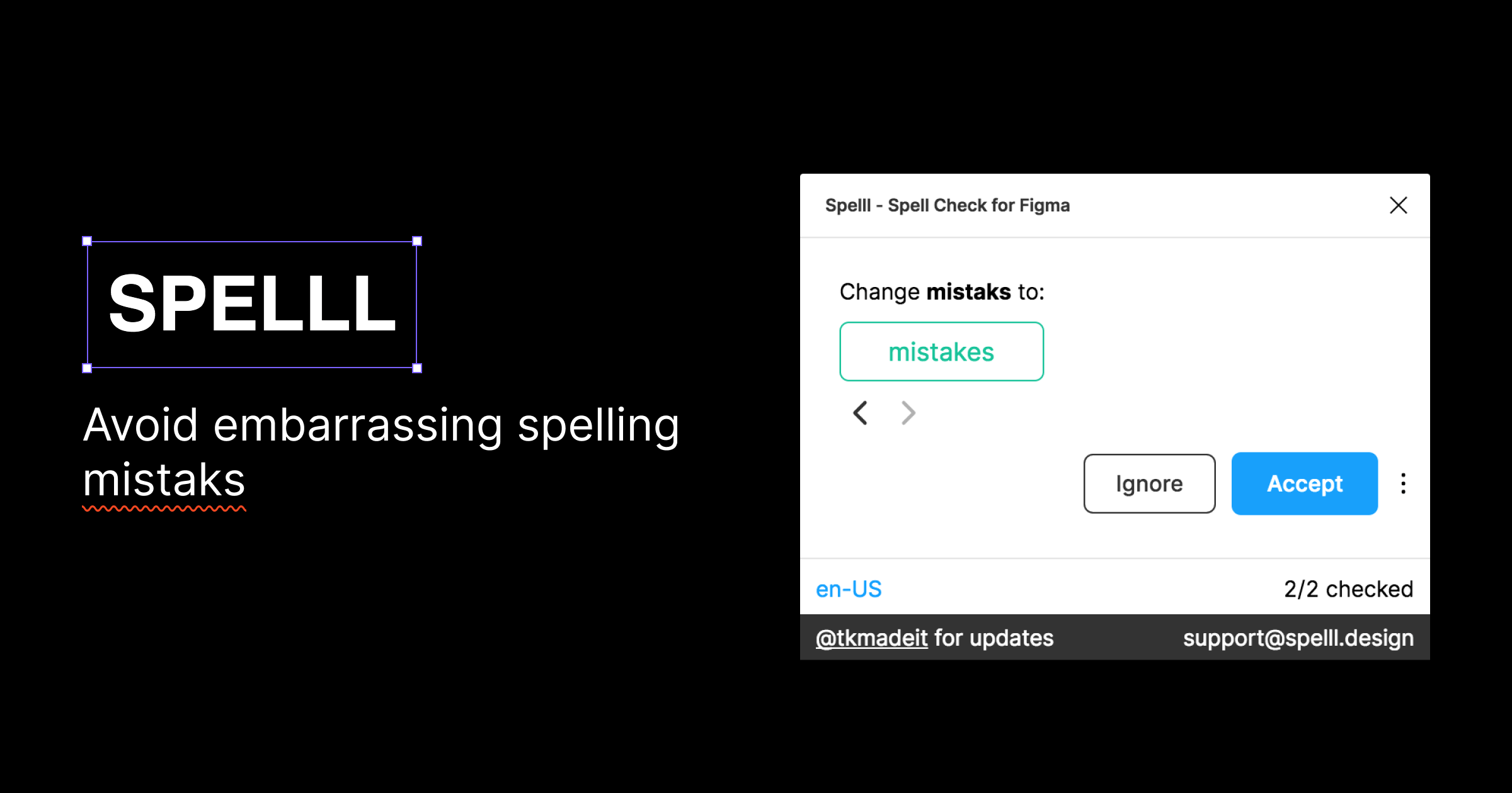 SPELLL Open Graph image preview (1200x630) - SaaS social card inspiration