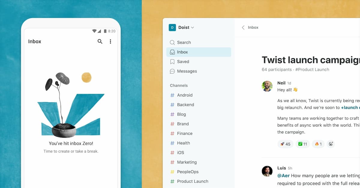 Twist Open Graph image preview (1200x630) - SaaS social card inspiration