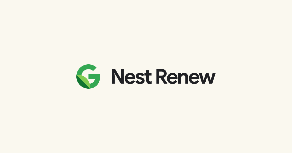 Nest Renew from Google Open Graph image preview (1200x630) - SaaS social card inspiration